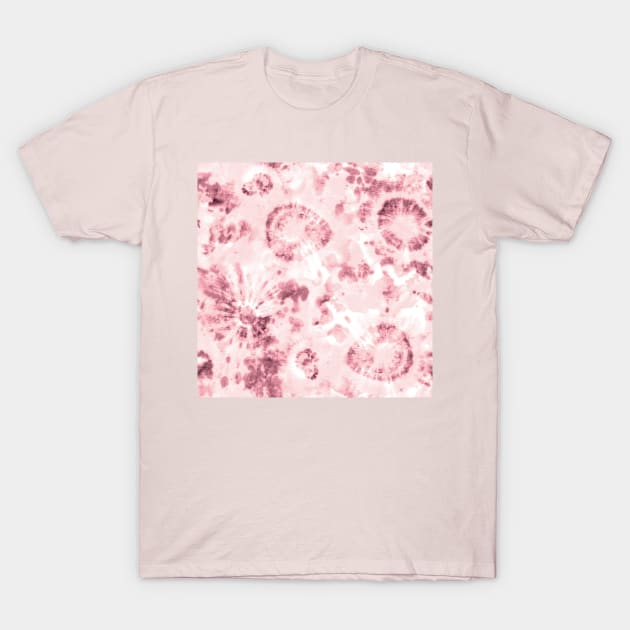 Pink Psychedelic Tie-Dye T-Shirt by Carolina Díaz